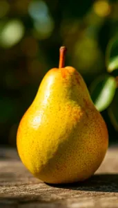 Sample photo of a pear transformed with e_saturation:80